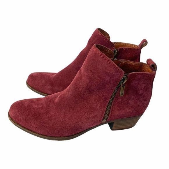 Lucky Brand Shoes | Lucky Brand Basel Wine Booties Size 75 ...